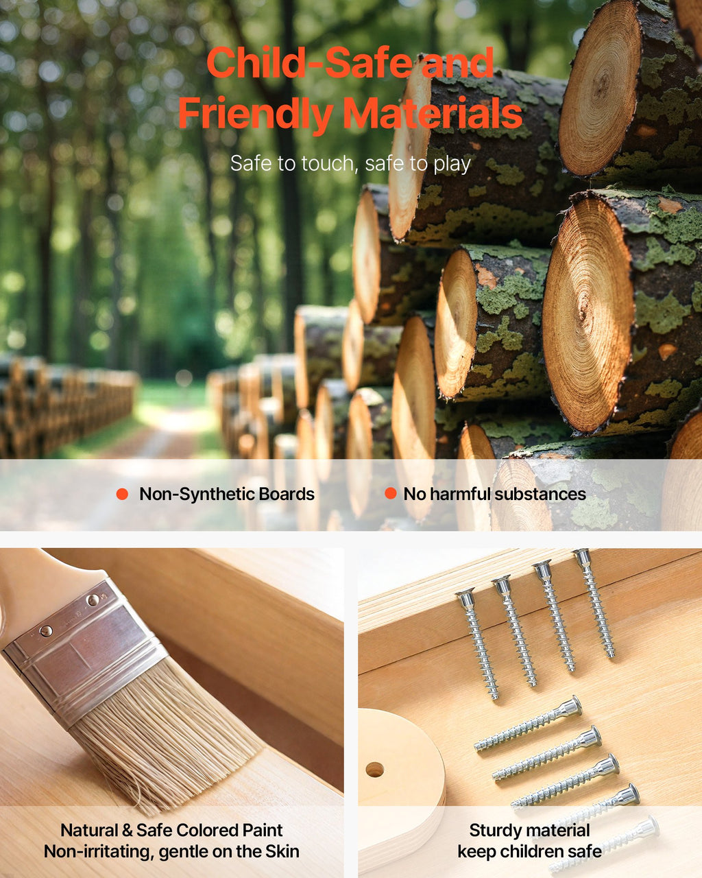 4-in-1 Indoor Playground Jungle Gym - Kids Climbing Frame with Slide