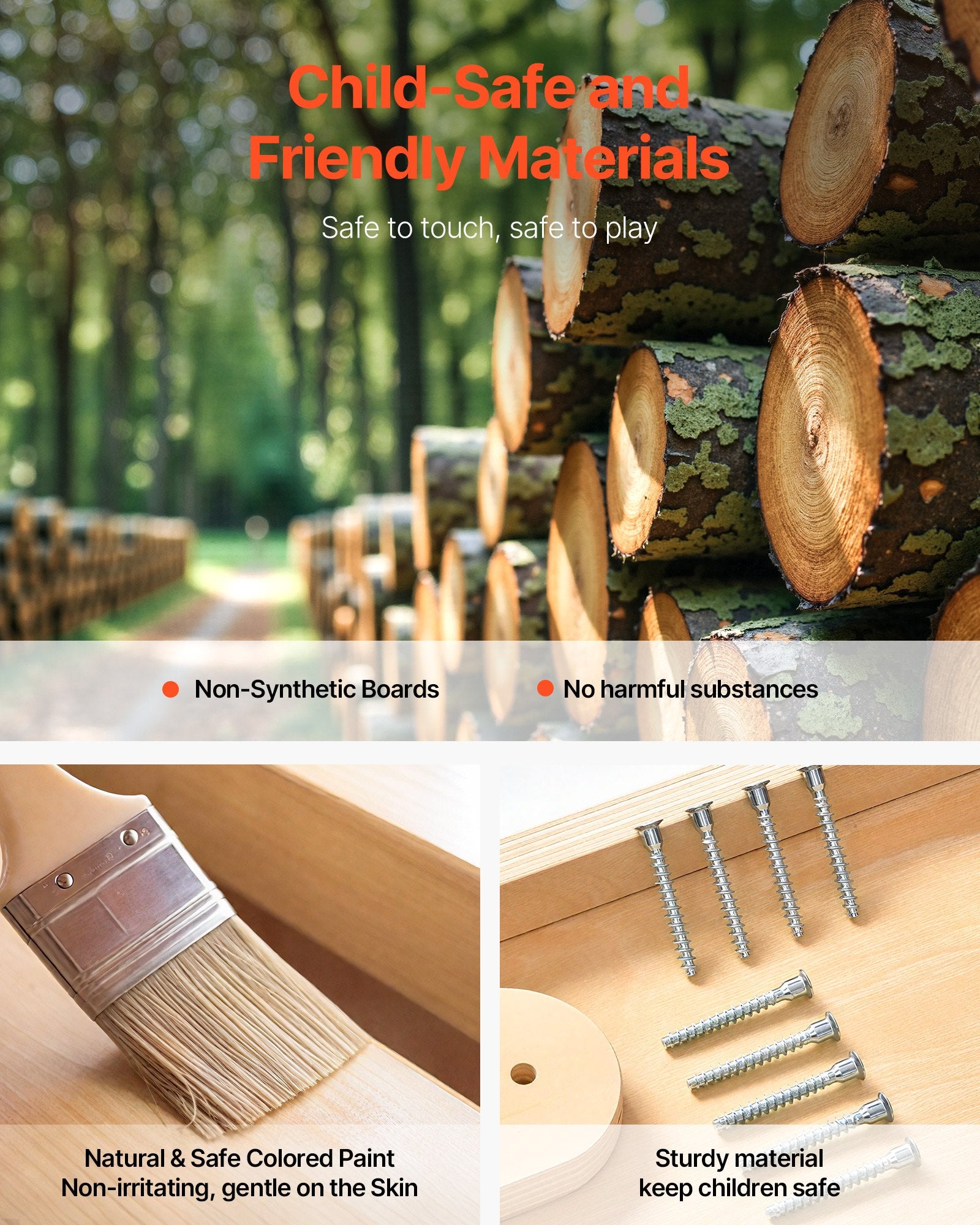 4-in-1 Indoor Playground Jungle Gym - Kids Climbing Frame with Slide