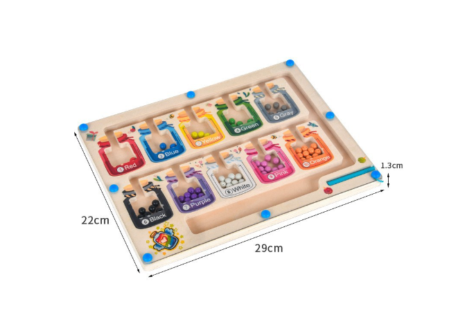 Wooden Magnetic Counting Board - Math Learning Toy for Kids Ages 4-6