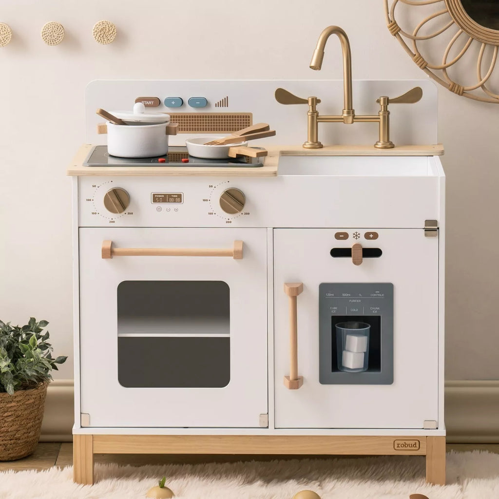 Kids DIY Play Kitchen Cooking Set - Pretend Chef Toy Gift for Boys and Girls