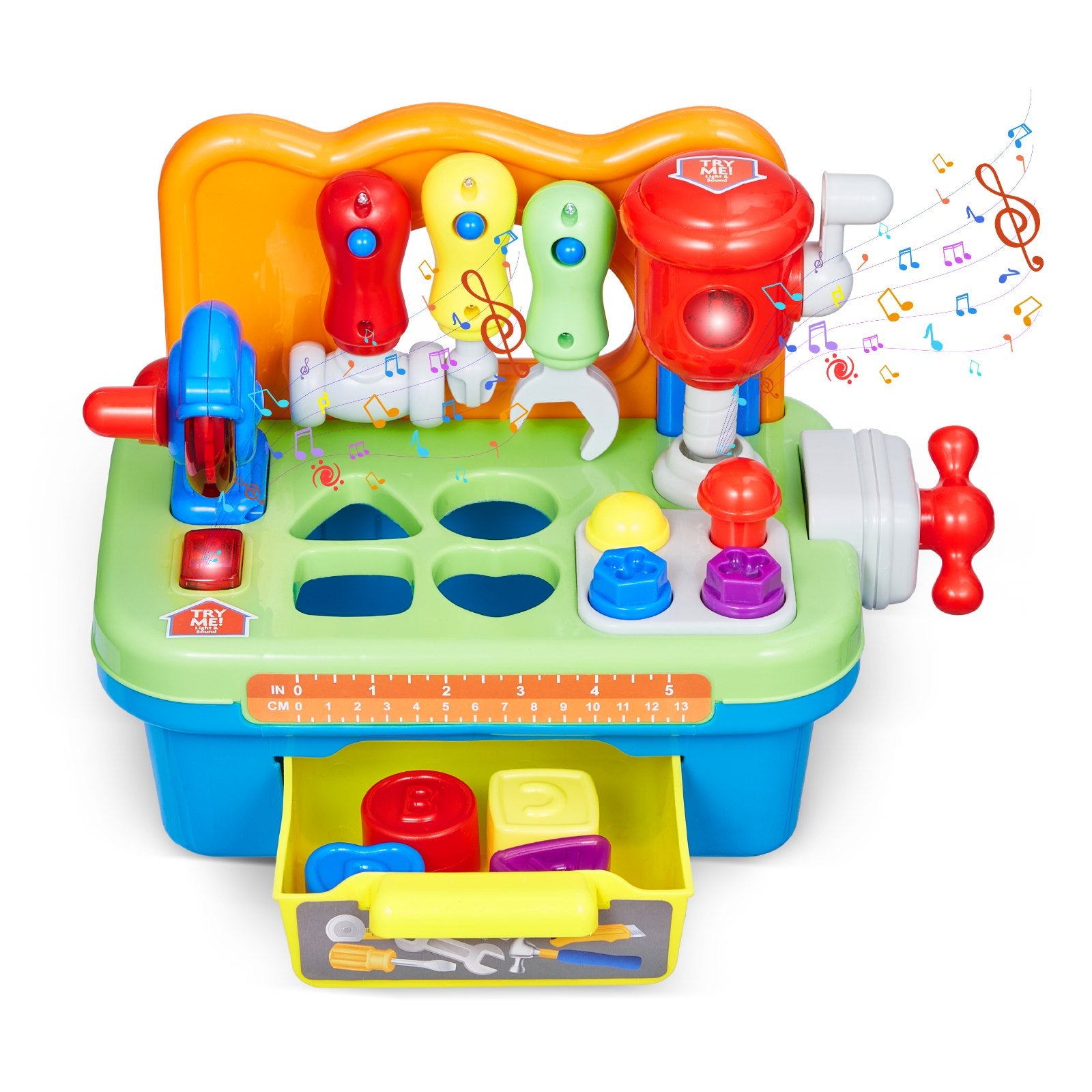 Musical Learning Workbench - Interactive Educational Toy for Toddlers 2+