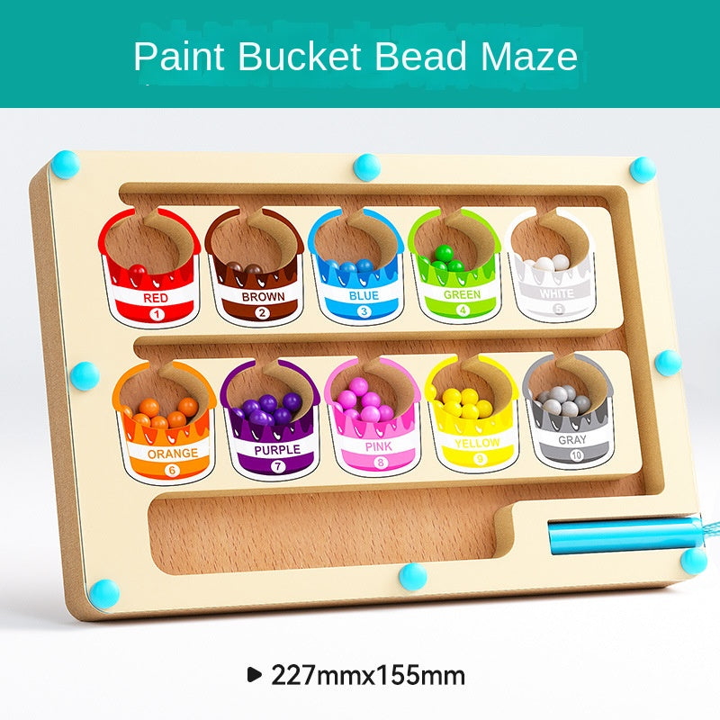 Wooden Magnetic Counting Board - Math Learning Toy for Kids Ages 4-6