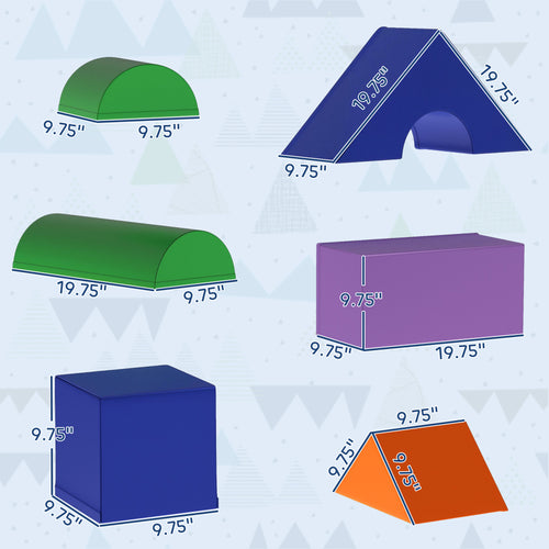 11-Piece Kids Crawl and Climb Activity Play Set for Climbing