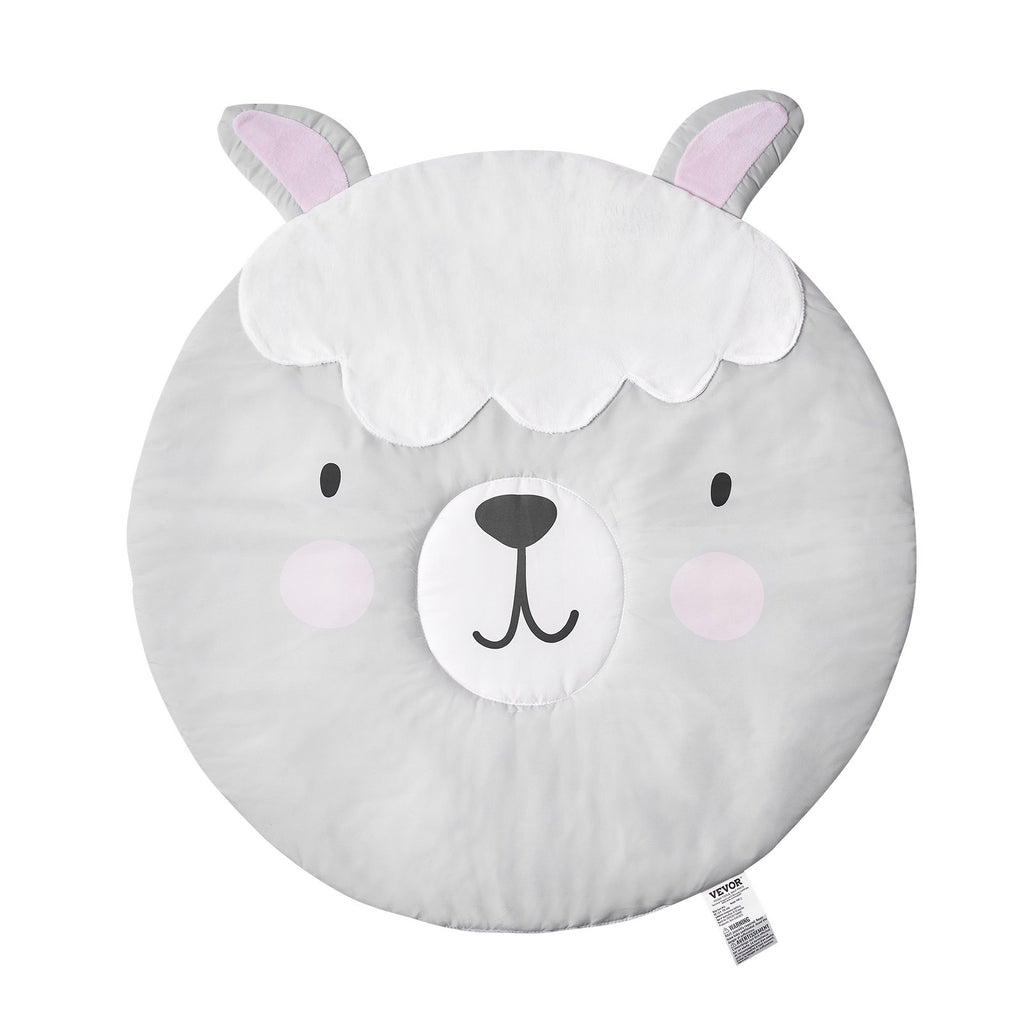 Baby Play Gym Mat - Tummy Time Activity Mat with 5 Sensory Toys