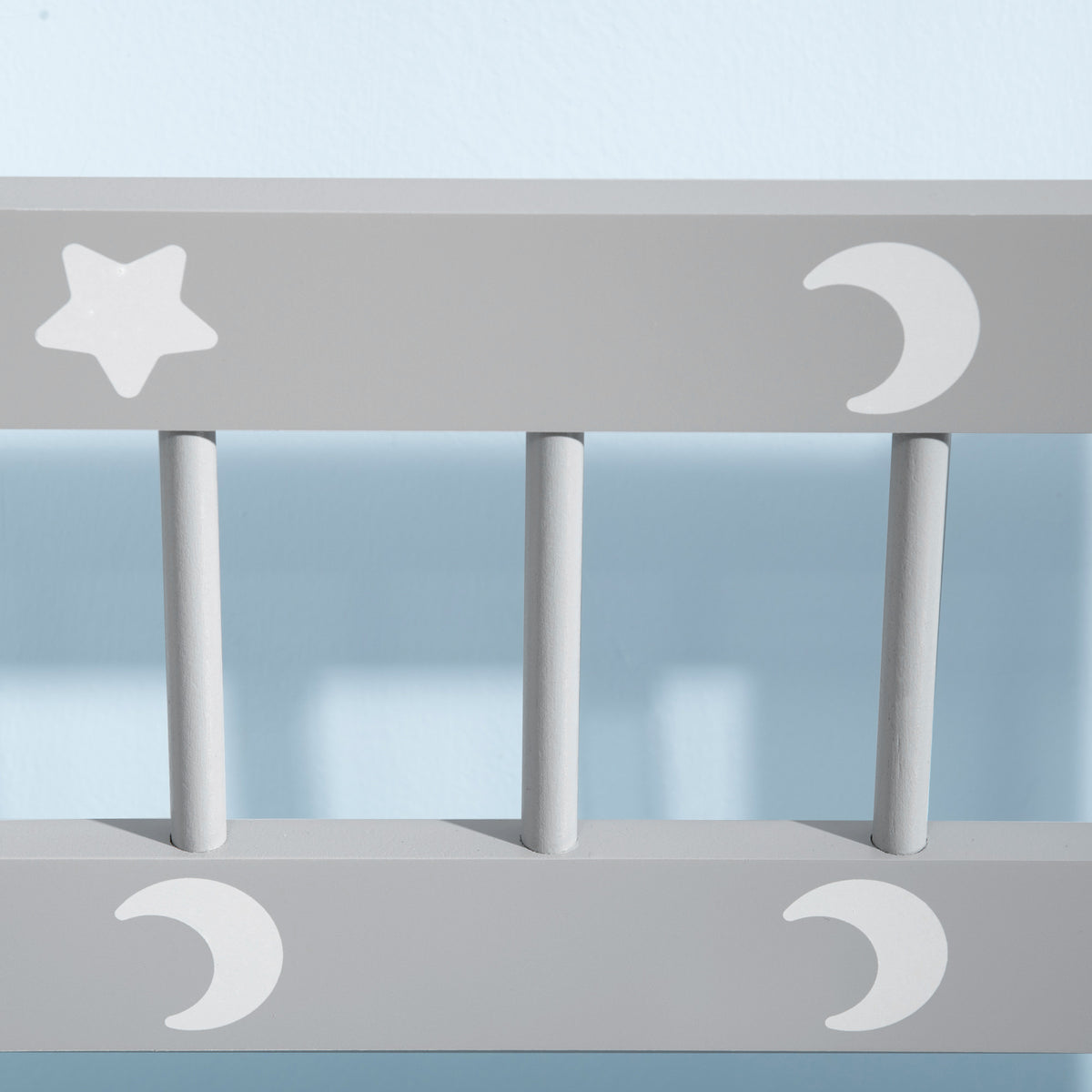 Kids storage bench with built-in toy box — alternate angle view
